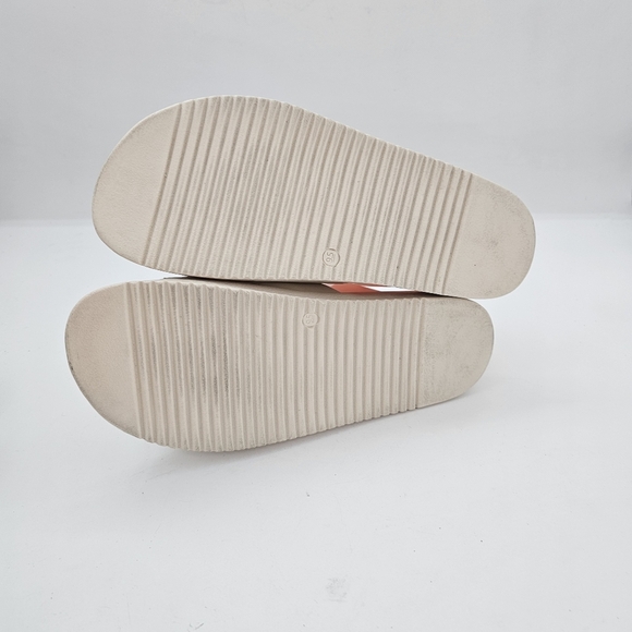 Steve Madden Mandie Slide Sandals Ivory Gold Buckle Women’s Size 9.5 - Picture 10 of 13